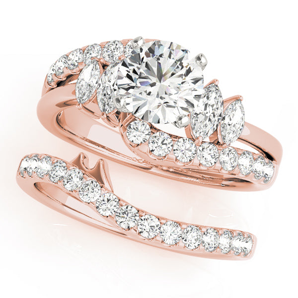Celestial Fancy Shape Marquise Diamond Engagement Ring — 9K/18K Gold & Platinum
