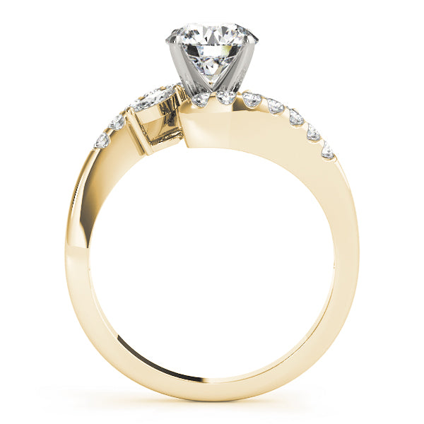 Crowned Fancy Shape Marquise Diamond Engagement Ring — 9K/18K Gold & Platinum