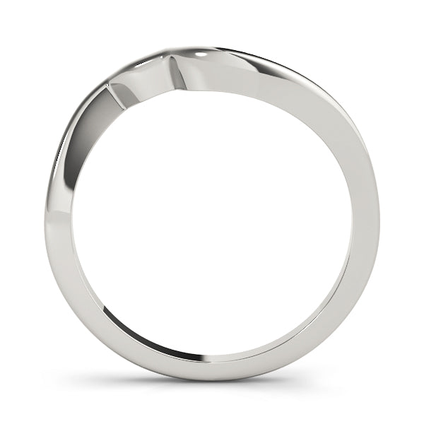 Curved Wedding Gold Band