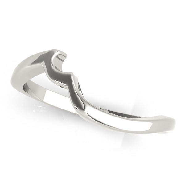 Curved Wedding Gold Band