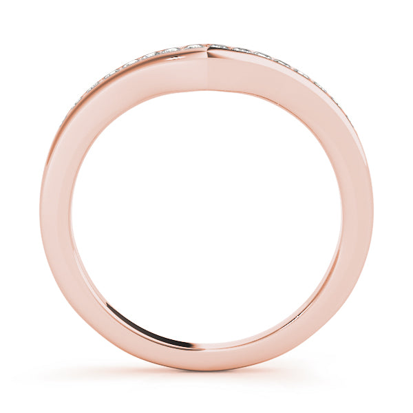 Channel Set Half Eternity Ring in Gold & Platinum
