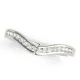 Channel Set Half Eternity Ring in Gold & Platinum