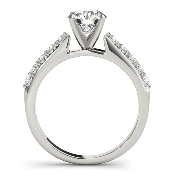 Dazzling Prong-Set Round Diamond Engagement Ring — 9K/18K Gold & Platinum