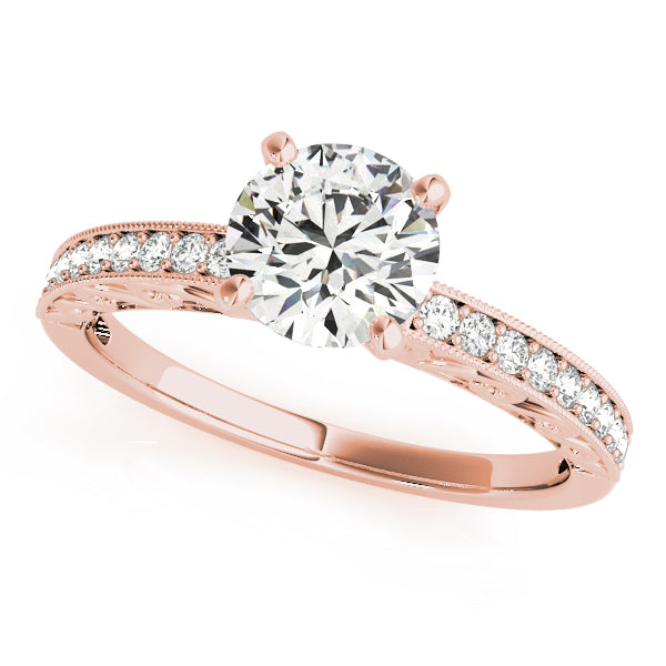Cherished Antique Round Diamond Engagement Ring — 9K/18K Gold & Platinum