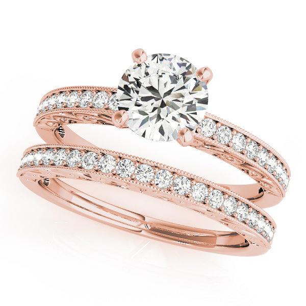 Cherished Antique Round Diamond Engagement Ring — 9K/18K Gold & Platinum