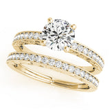 Cherished Antique Round Diamond Engagement Ring — 9K/18K Gold & Platinum