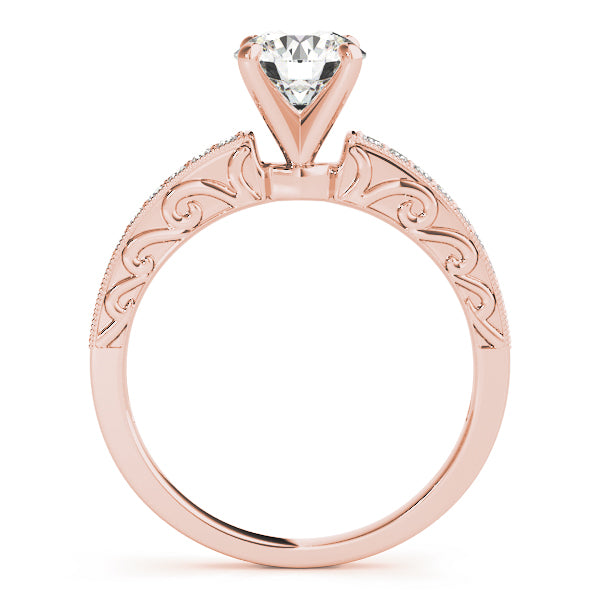 Cherished Antique Round Diamond Engagement Ring — 9K/18K Gold & Platinum