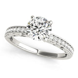 Cherished Antique Round Diamond Engagement Ring — 9K/18K Gold & Platinum