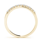 Prong Set Half Eternity Ring in Gold & Platinum