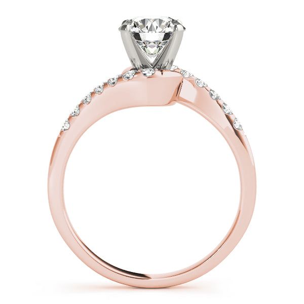 Signature Bypass Round Diamond Engagement Ring — 9K/18K Gold & Platinum