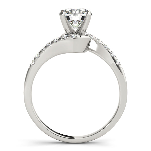 Signature Bypass Round Diamond Engagement Ring — 9K/18K Gold & Platinum