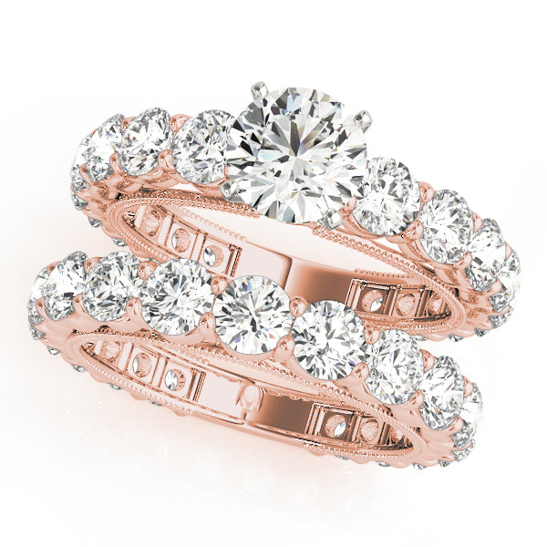 Artisan Prong-Set Round Diamond Engagement Ring — 9K/18K Gold & Platinum