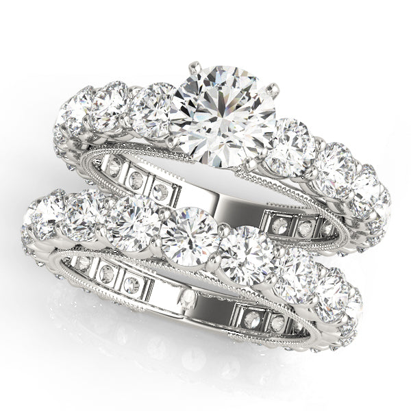 Artisan Prong-Set Round Diamond Engagement Ring — 9K/18K Gold & Platinum