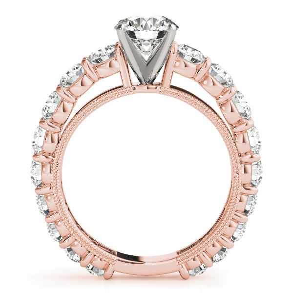 Artisan Prong-Set Round Diamond Engagement Ring — 9K/18K Gold & Platinum