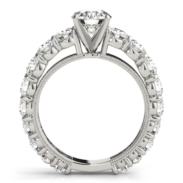 Artisan Prong-Set Round Diamond Engagement Ring — 9K/18K Gold & Platinum