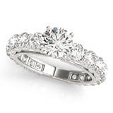 Artisan Prong-Set Round Diamond Engagement Ring — 9K/18K Gold & Platinum