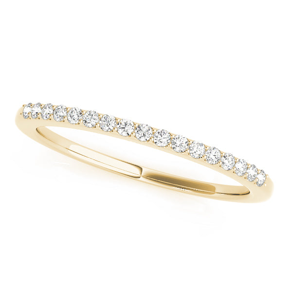 Prong Set Half Eternity Ring in Gold & Platinum