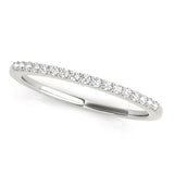 Prong Set Half Eternity Ring in Gold & Platinum