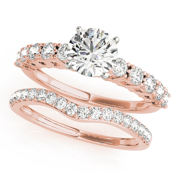Regal Prong-Set Round Diamond Engagement Ring — 9K/18K Gold & Platinum