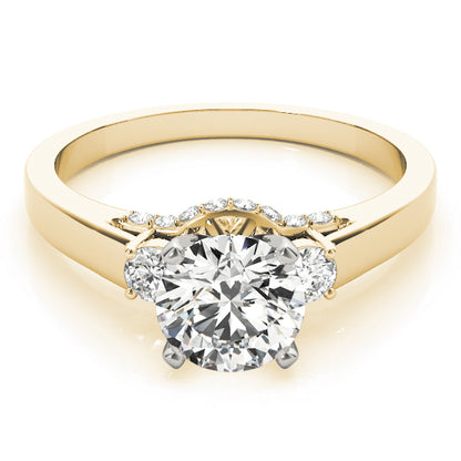 Three-Stone Lab Grown D/VVS Round Cut Diamond Ring