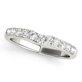 *Brkdwn* Curved Half Eternity Ring in Gold & Platinum