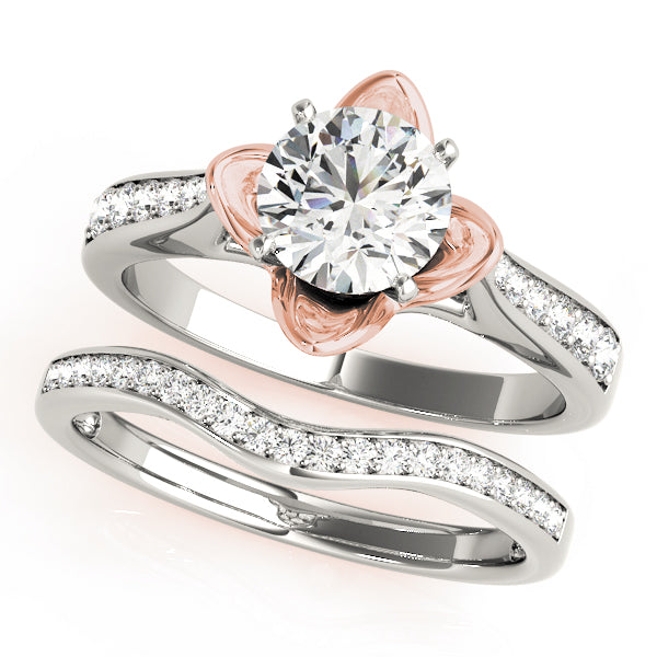 Celestial Prong-Set Round Diamond Engagement Ring — 9K/18K Gold & Platinum