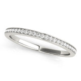 Straight Channel Set Half Eternity Ring in Gold & Platinum