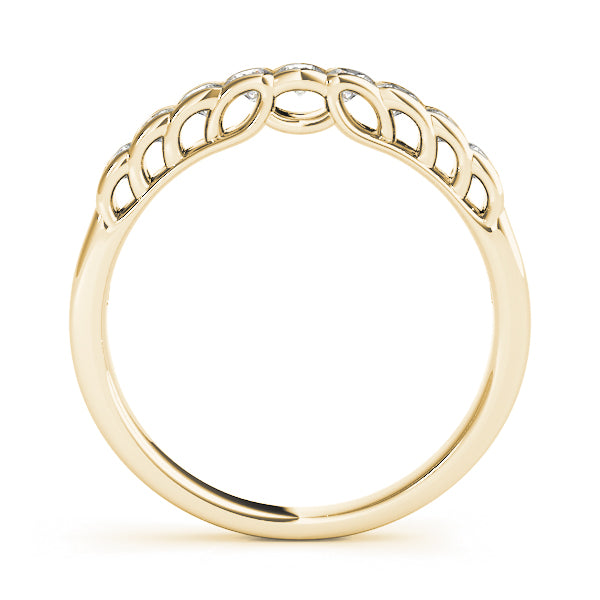 Channel Set Half Eternity Ring in Gold & Platinum