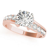 Cherished Prong-Set Round Diamond Engagement Ring — 9K/18K Gold & Platinum