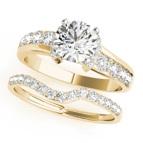 Cherished Prong-Set Round Diamond Engagement Ring — 9K/18K Gold & Platinum