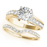 Cherished Prong-Set Round Diamond Engagement Ring — 9K/18K Gold & Platinum