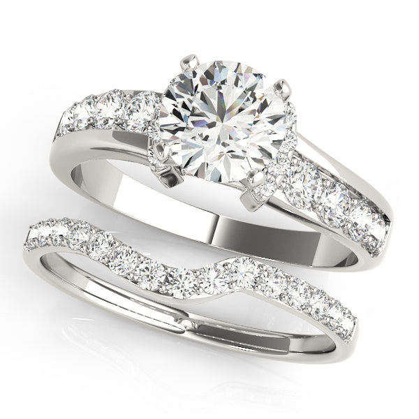 Cherished Prong-Set Round Diamond Engagement Ring — 9K/18K Gold & Platinum