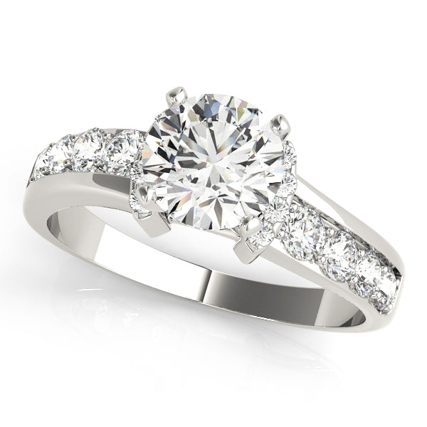 Cherished Prong-Set Round Diamond Engagement Ring — 9K/18K Gold & Platinum