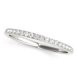 Prong Set Half Eternity Ring in Gold & Platinum