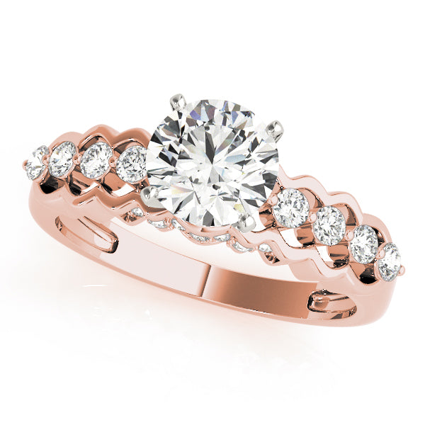 Timeless Prong-Set Round Diamond Engagement Ring — 9K/18K Gold & Platinum