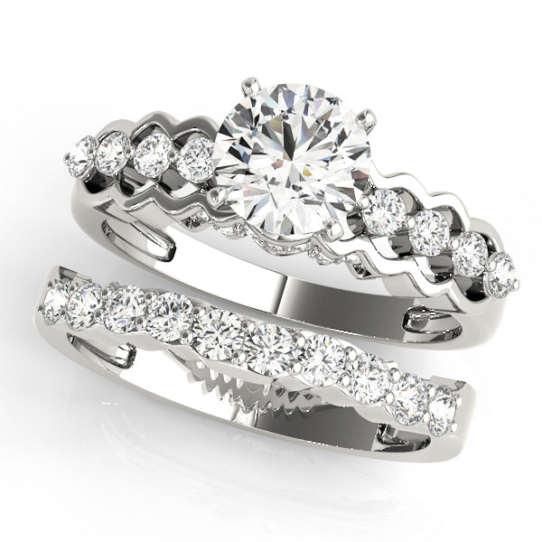 Timeless Prong-Set Round Diamond Engagement Ring — 9K/18K Gold & Platinum