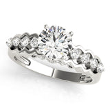 Timeless Prong-Set Round Diamond Engagement Ring — 9K/18K Gold & Platinum