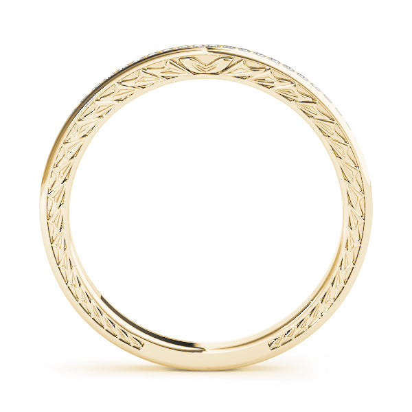 Prong Set Half Eternity Ring in Gold & Platinum
