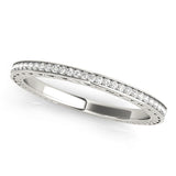 Prong Set Half Eternity Ring in Gold & Platinum