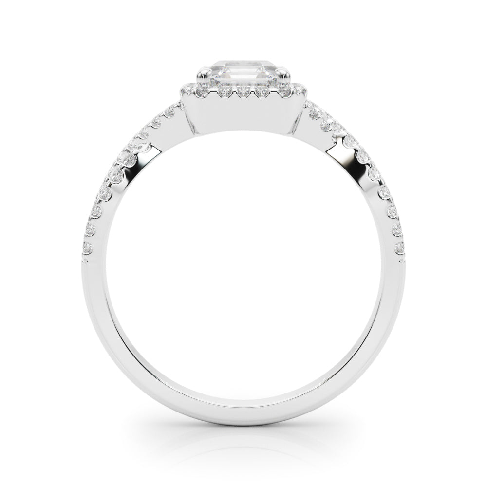 Artisan Multi-Row Round Diamond Engagement Ring — 9K/18K Gold & Platinum