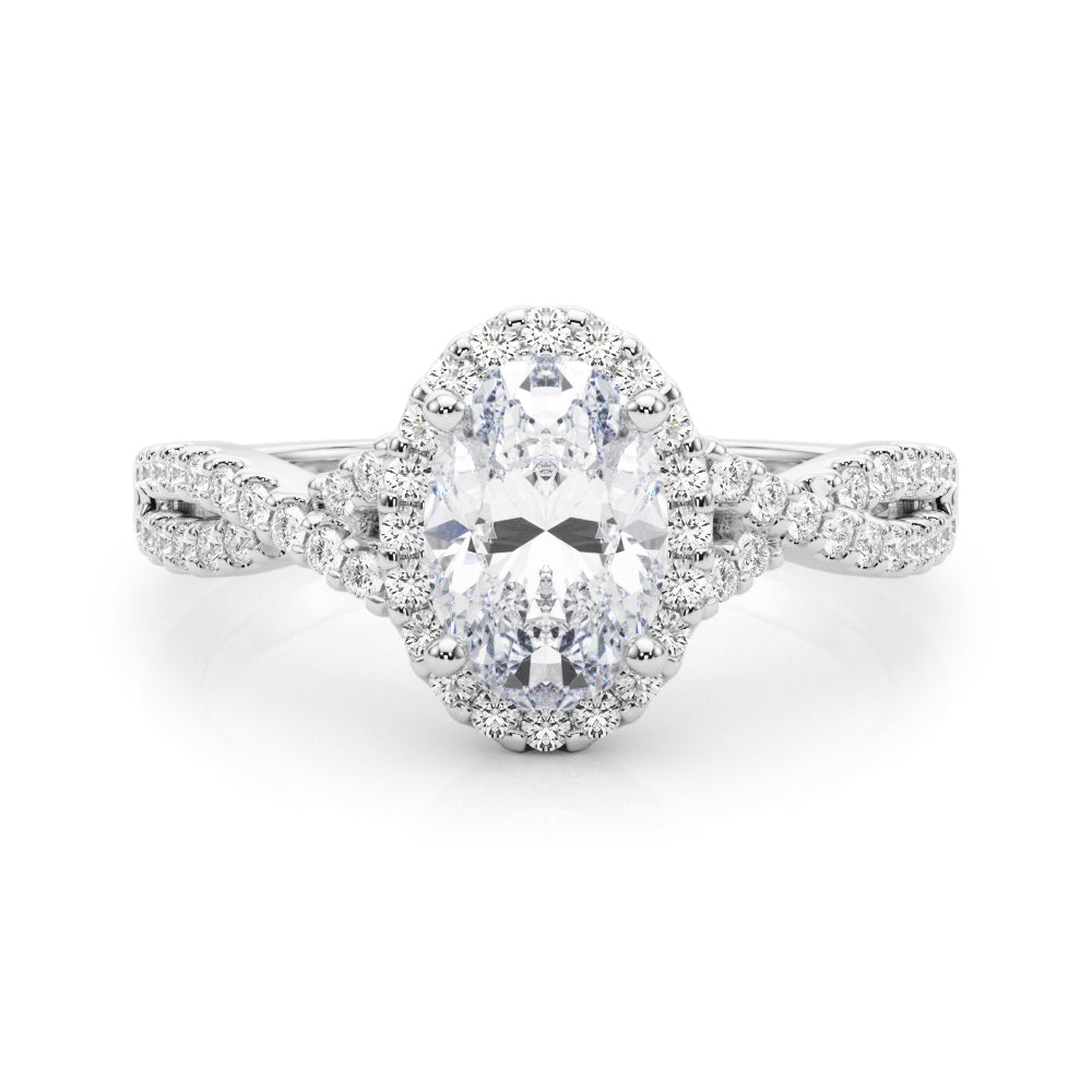Artisan Multi-Row Round Diamond Engagement Ring — 9K/18K Gold & Platinum