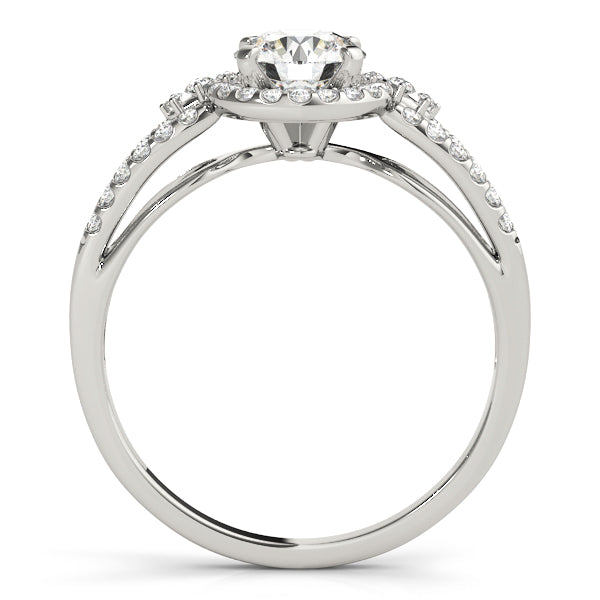 Bespoke Halo Round Diamond Engagement Ring — 9K/18K Gold & Platinum