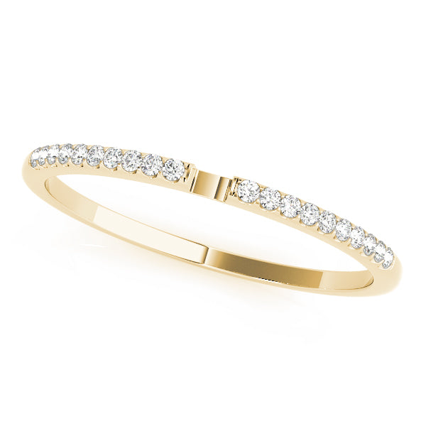 Prong Set Half Eternity Ring in Gold & Platinum