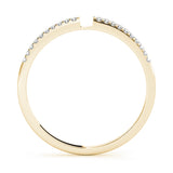 Prong Set Half Eternity Ring in Gold & Platinum
