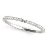 Prong Set Half Eternity Ring in Gold & Platinum