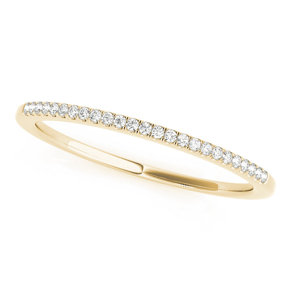 Split Prong Half Eternity Ring in Gold & Platinum