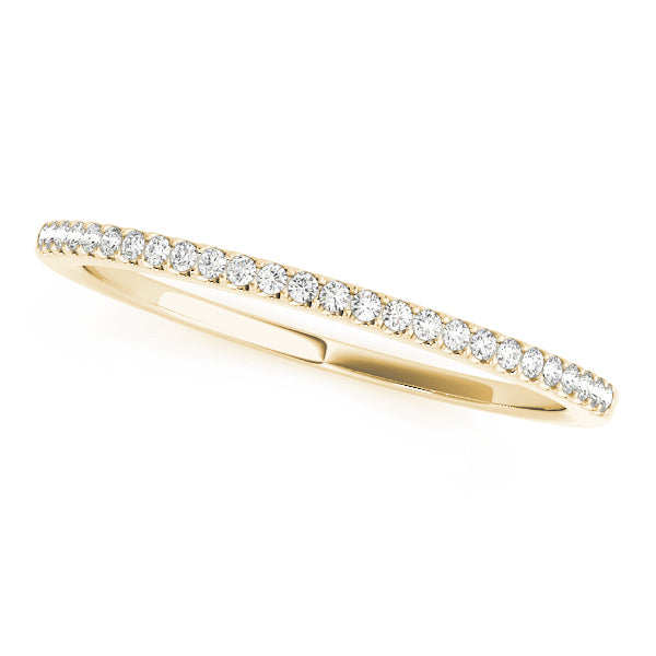 Prong Set Half Eternity Ring in Gold & Platinum