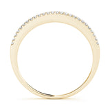 Prong Set Half Eternity Ring in Gold & Platinum