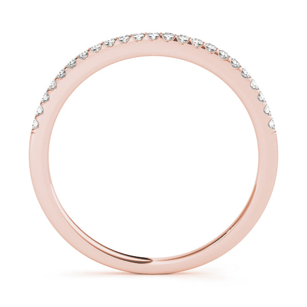 Prong Set Half Eternity Ring in Gold & Platinum