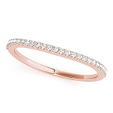 Prong Set Half Eternity Ring in Gold & Platinum